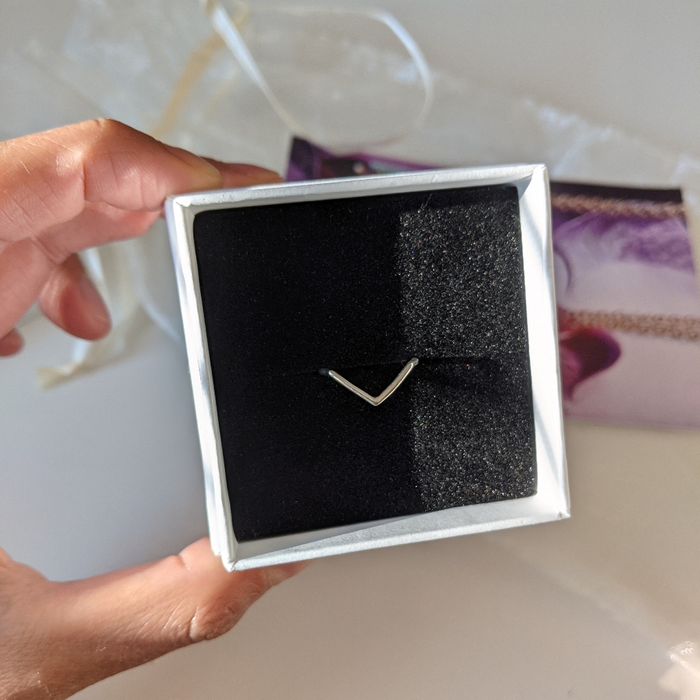 Wwake Silver Triangle Ring